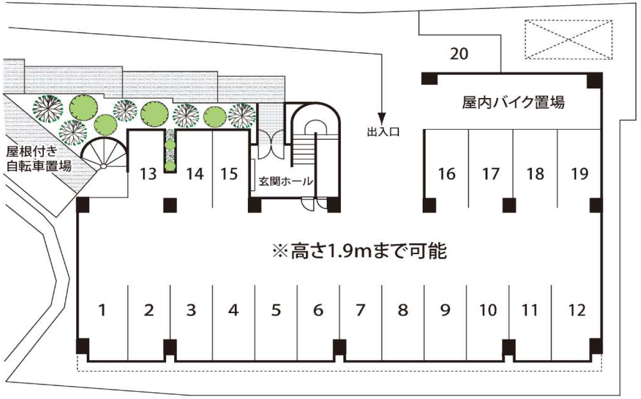 アデューウエダ,マンション